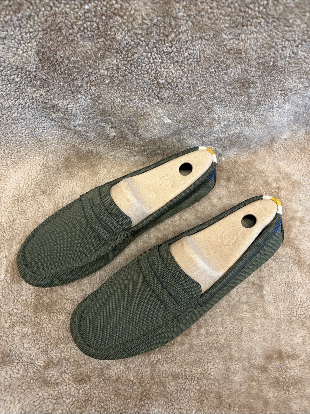 Rothy's Driver Olive Green Slip-On Loafers
